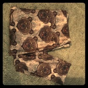 Mosaic bear leggings